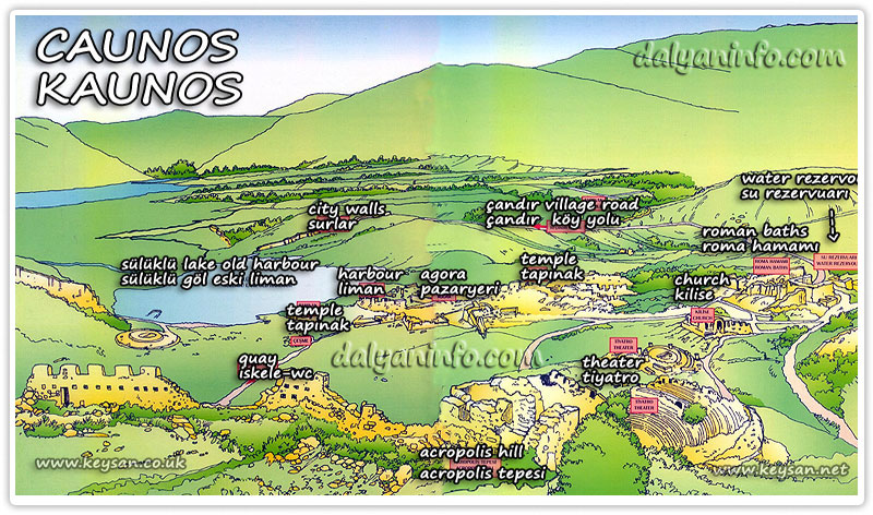 Dalyan_caunos_map